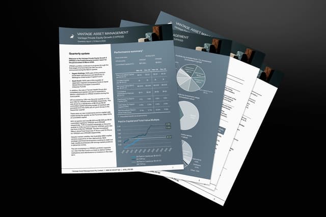 Vantage quarterly investor report, printed
