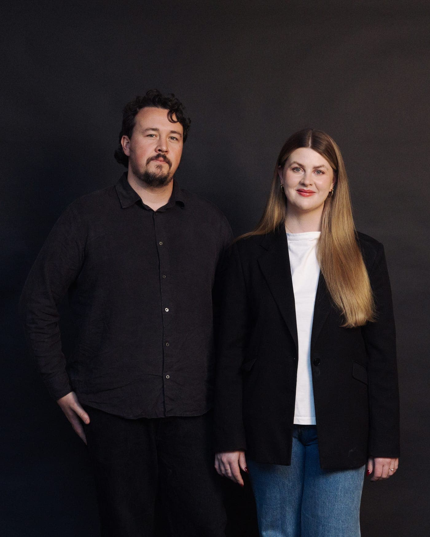 Karleigh Pearson and Jake Ashe, founders of Lucky Boy Agency in Collingwood, Melbourne.