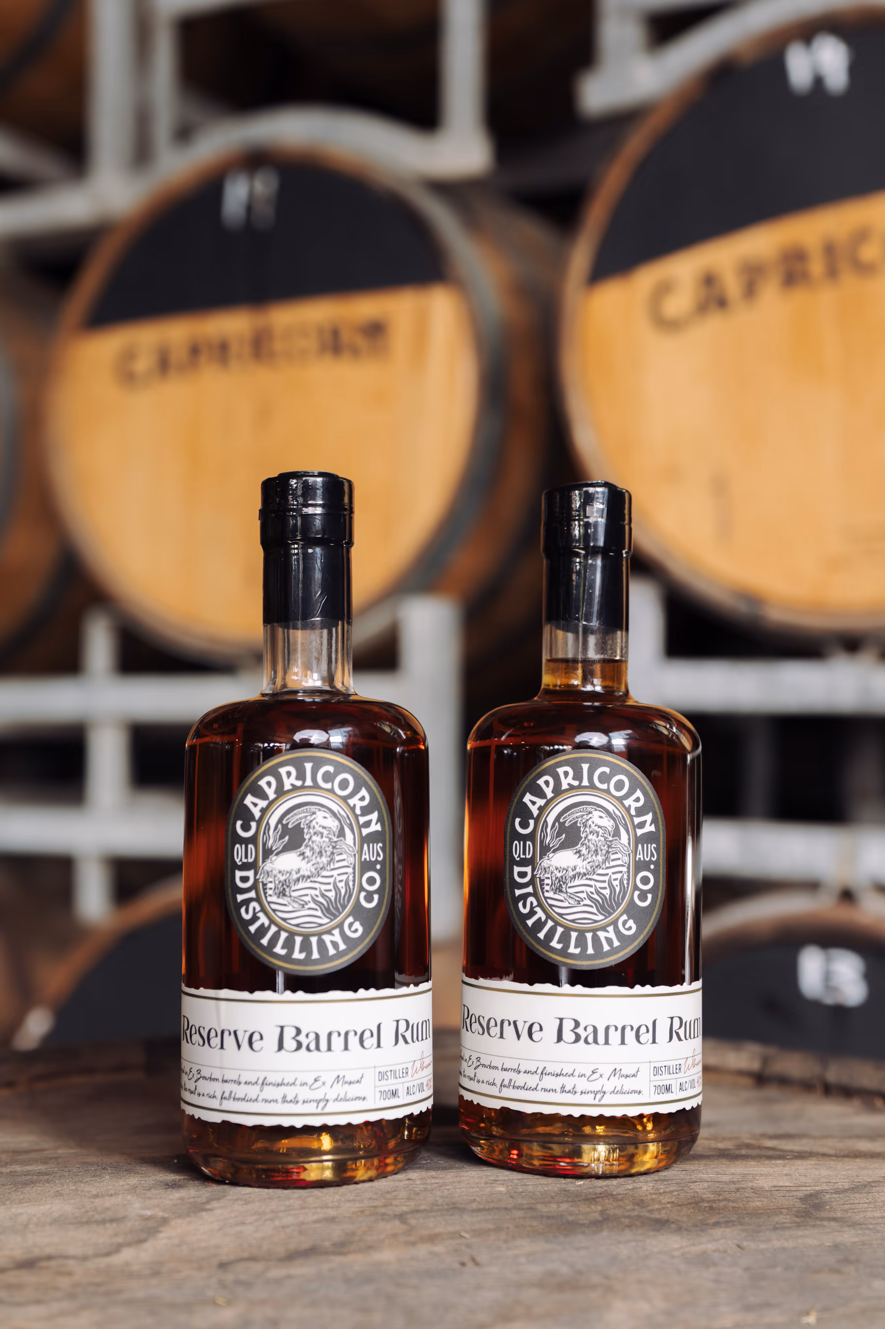 Product photography for Capricorn Distilling Co