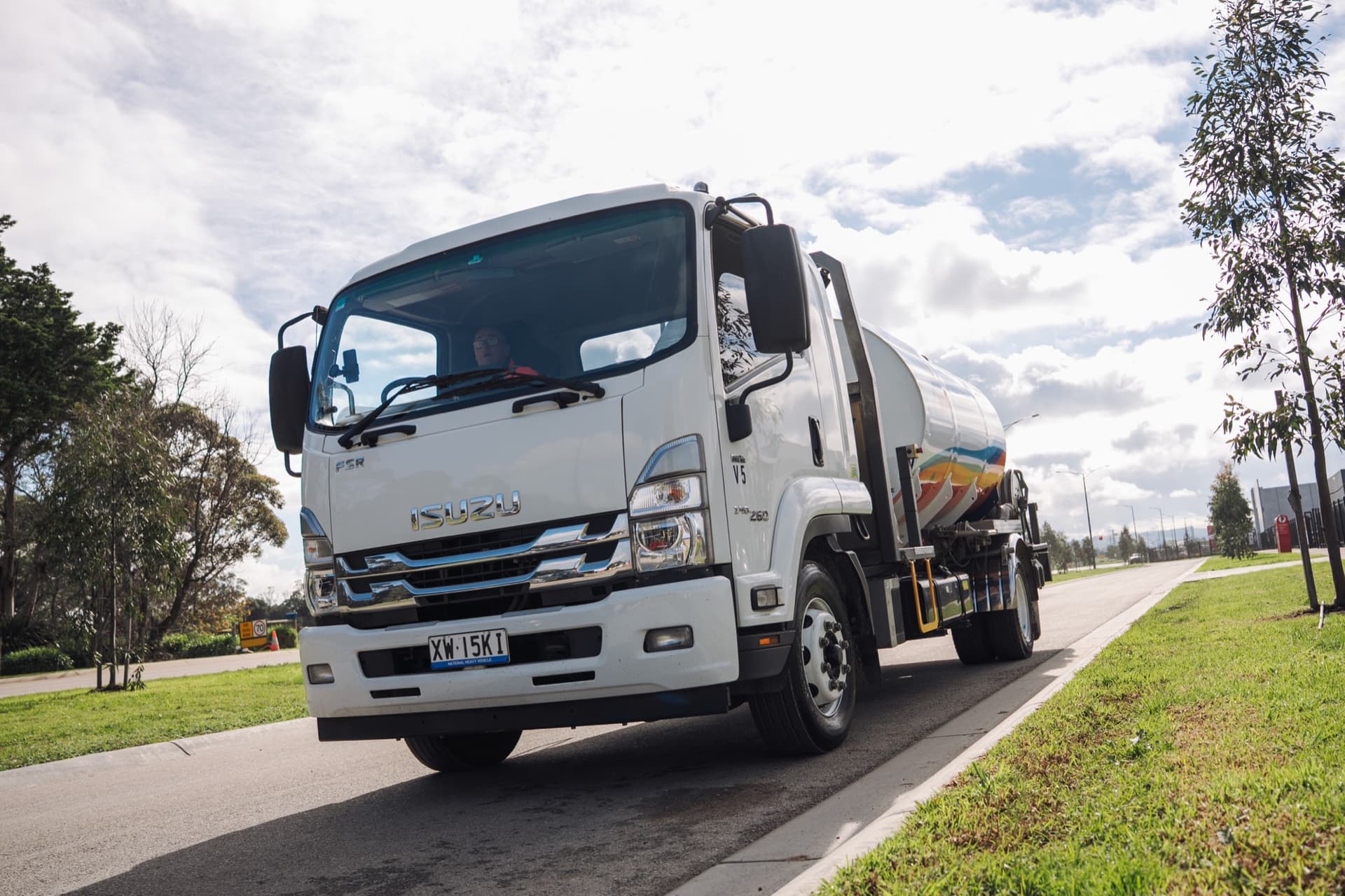 A Padthaway Resources refuelling truck on the road between sites.